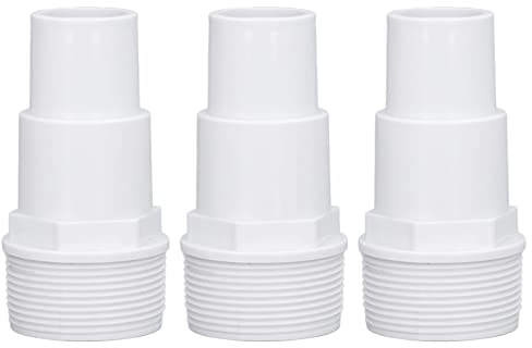 3Pcs Straight Male Thread Adapter,Pool Pump Hose Connector,Pool Hose Connector,Replacement Hose Adapter,G1 1/2 External Thread Combo Hose Adapter for Swimming Pool Spas and More