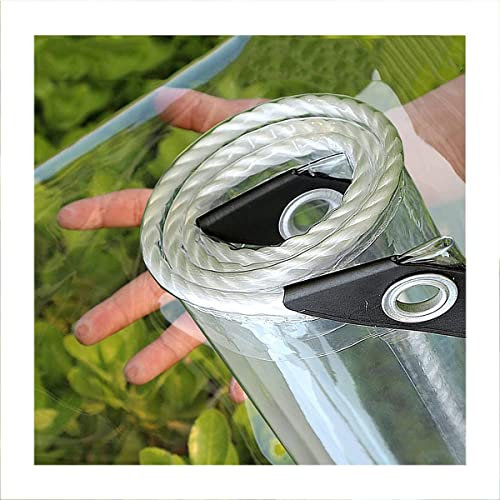 Transparente Plane Benutzerdefinierte PVC Abdeckplane, Durchsichtige Plane Wasserdicht Winddicht Kältefest, Regenschutz Für Terrasse Pavillon Pergola Seitenteile Abdeckung Holz Gartenmöbel,1x3m