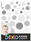 DEKO KINDERZIMMER 172 Wandsticker Dots Punkte Set Wandtattoo Pastell Farben Kinderzimmer Wandaufkleber Kreise selbstklebend Klebepunkte grau DK1125-10