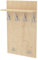 AKKE Garderobenpaneel Wandgarderobe Mit Ablage Wandpaneel Garderobe PVC Maxi Sonoma 90cm x 60 cm