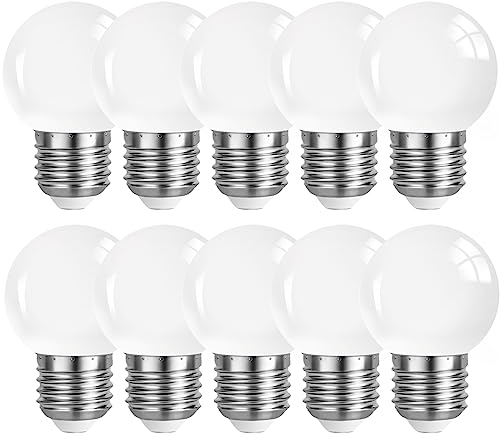 Belaufe E27 LED Glühbirne, 3 Watt Ersetzt 15 Watt Glühbirnen, LED E27 Kaltweiß 6500K, 155 Lumen, Nicht Dimmbar,Kunststoff,10er Pack