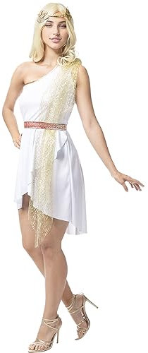 Funidelia | Elegantes Römer Kostüm für Damen Rom, Gladiator, Römischer Zenturio, Kulturen & Traditionen - Kostüm für Erwachsene & Verkleidung für Partys, Karneval & Halloween - Größe M - L