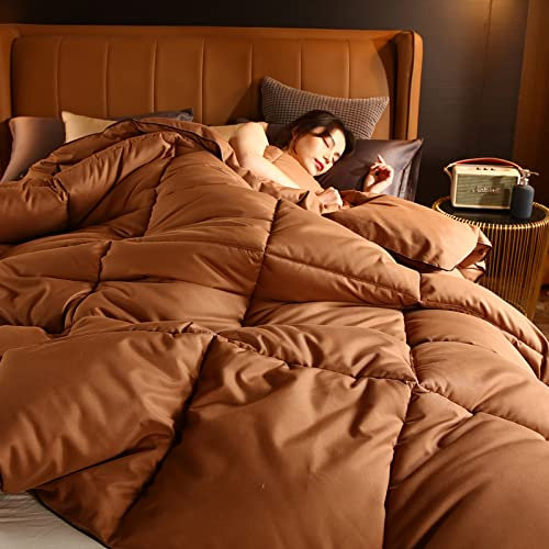 Bettdecke 155x220-Microfibre All-Season Duvet-Herbst Und Winter Warme Daunendecke, BettwäSche, Luftpolster Gaze Quilt, Alle Saison Gewaschene Mikrofaser Bettdecke, Decke-Geburtstagsgeschenk