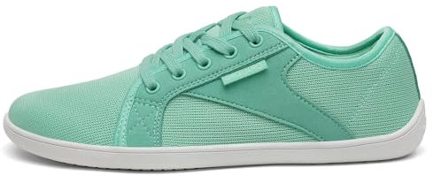 SAGUARO Barfußschuhe Herren Damen Knit Fitnessschuhe Atmungsaktive rutschfeste Barfussschuhe Weich Minimalschuhe Barfuß Freizeitschuh für Männer Frauen, Luck Ⅰ, Mintgrün, 39 EU
