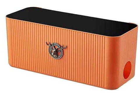 UPGENT Boîte de Rangement de câbles Boîte de Rangement de Fil Murale Cordon d'alimentation Carte enfichable Prise de rangée Câble de données pour Casque Boîte de Gestion des câ