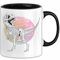 Dinosaurier Tasse Geschenk Skelett Tasse Geschenk Dino T-Rex Geschenk Für Jungs (Schwarz)