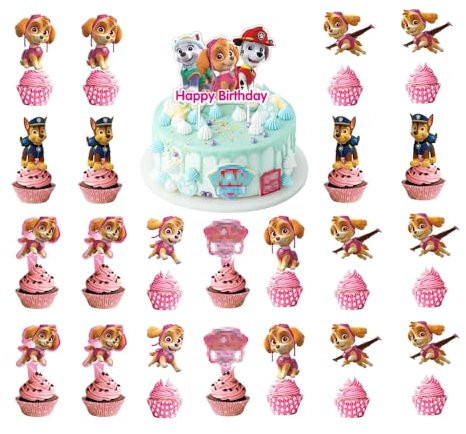 Dekorationen Kuchendekoration Cupcake Toppers Happy Birthday Tortendeko Deko Geburtstag Cupcake Toppers Set Kuchen Dekoration Junge Cake Topper für Kinder (O)