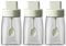 LOYUYU Kitchen Sodium Calcium Glass Spice Jars Seasonning Box Set of 3, Condiment Pots Spice Jars, Combination Retractable Spoon and Lid Design, Airtight Cap 230ml Green