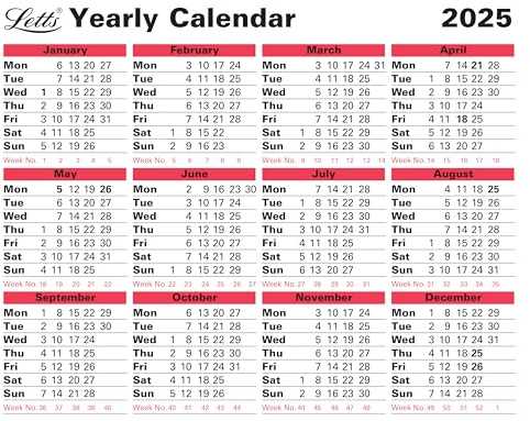 Letts of London Jahreskalender 2025