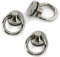 5 Stück ! O-Ringe 20mm - Farbe: Silber - Doppelverschraubung, Ringkloben Ring der O Ring, Gothic DIY Basteln, Leder Ring, Nieten, Schraubnieten, Ziernieten
