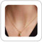 Dervivea Boho Gold Lock Pendant Necklace Key Pidlock Necklace Choker Minimalist Lock Chain Necklace Small Lock Collar Necklace Jewelry for Women