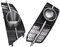 Chrom-Nebelscheinwerfer-Kühlergrill-Abdeckung for Audi S6 A6 S-Line 2016–2018 (C7 Facelift) mit ACC-Loch, Nebelscheinwerfergrill, ABS
