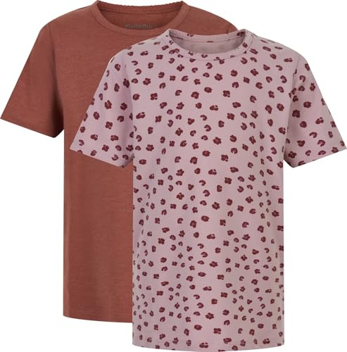 MINYMO Kinder Basic 33 T-Shirt (2er Pack) Violet Ice-140