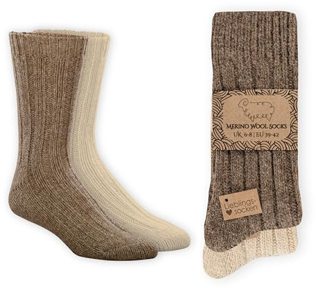 Wonky Line Wollsocken 100 Prozent Schurwolle | Wärme und Feuchtigkeitsausgleich für den Alltag