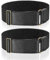 2Pcs/1 Pair Sleeve Garters, Unisex Elastic Adjustable Armbands Black Anti-Slip Shirt Sleeve Holders Arm Shirt Garters for Women Men
