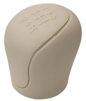 FUSKL Auto Schaltknauf Abdeckung für Skoda Octavia Mk2 (1Z) 2004-2013/co-pilot-Without-computer-case, Anti-Rutsch Silikon Schalthebel Abdeckung Auto Innen Zubehör,A/Beige
