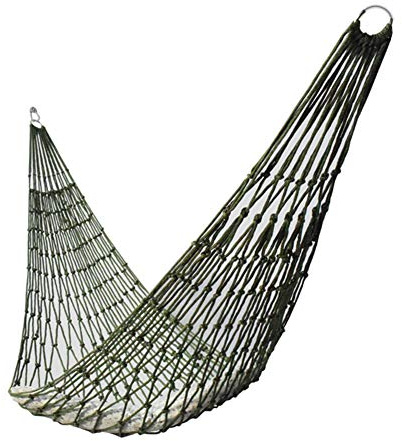 Camping Hammock, Lightweight Nylon Mesh Single Person, Portable Outdoor Hammock, Compact Suspension with Rope for Backpacking, Hiking, Travel, Gardening, Relaxation