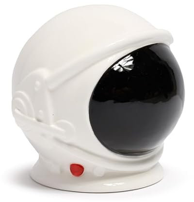 Spardose für Kinder zum Öffnen aus Keramik - Astronaut Helm - Weltraum