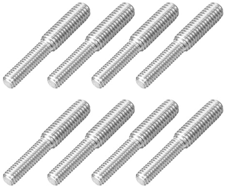 QUARKZMAN 8 Pièces Vis de Réduction à Double Tête, M4 x 15mm à M5 x 15mm Boulons Filetés à Double Extrémité en Acier Inoxydable 304 pour Fixation d'assemblage de Machines de Meubles