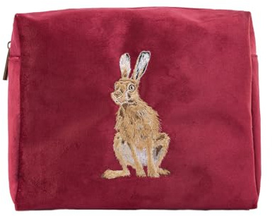 Wrendale Designs by Hannah Dale 'Golden Hour' Hare Embroidered Cosmetic Bag