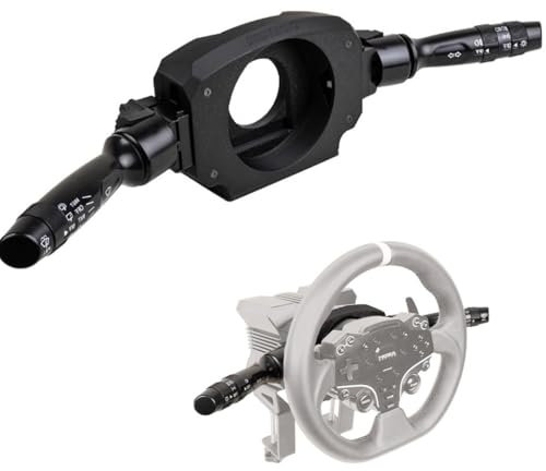 Benshuuk DIY Turn Signal Wiper Lever Combination Switch For Moza R12 Wheel Base Game Steering Wheel;PC Racing Simulator For ATS ETS2 OMSI 2 Euro/American Truck (For Moza R12 Wheel Base)