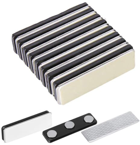 COYUN 8 Paar Magnetischer Vorhangverschluss, Verdunkelungsrollo Zubehör für Fensterrollos Vorhang Magnete mit Kleber Vorhangmagnete Clips für Verdunkelungsvorhänge
