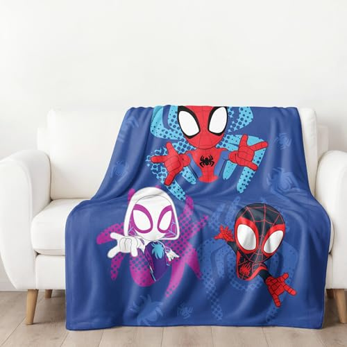 MTOnlinehandel Spidey Decke Fleece Kuscheldecke 130x170 cm – Offiziell lizenziert, Weich & Flauschig – Öko-Tex geprüft, pflegeleicht & langlebig – Geschenkidee für Kinder