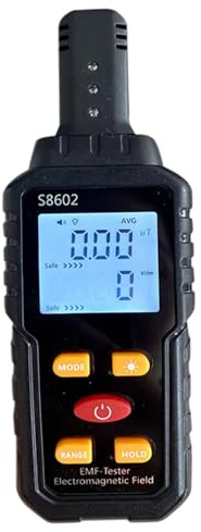 Geigerzähler-Strahlungsdetektor, 3-in-1-LCD-Display, nuklearer Strahlungsdetektor mit Ton- und Lichtalarm, tragbares Überwachungsmessgerät für Zuhause, Büro, draußen, drinnen
