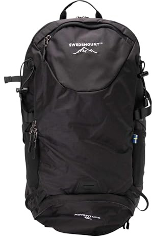 Swedemount Adventure Trekkingrucksack 40L, Wasserabweisend, mit Regenhülle | 40 Liter Volumen, Regenschutz Inklusive, 5 Fächer, Belüftungssystem, Verstellbare Gurte
