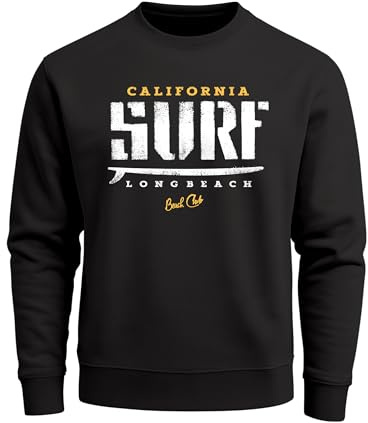Neverless Cooles Sweatshirt Herren Surf Vintage Druck Rundhals-Pullover