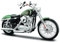 Maisto Harley-Davidson '13 XL 1200V Seventy-two: fedele modello di moto 1:12, forcella e cavalletto laterale, 20 cm, verde opaco (532335)