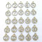 display08 1-25 Vintage Wooden Christmas Countdown Advent Calendar Number DIY Gift Tags
