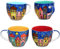 Tasse Kaffeetasse Teetasse Geschirr Keramik Bemalt Bunt (Gemischt set/4, Groß)