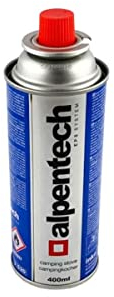 ALPENTECH - Cartouche gaz camping 250g butane UN2037 encliquetable Recharges pour Désherbeurs Réchauds et Lampes camping