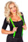 W WIDMANN MILANO Party Fashion - Neon Hosenträger,80er Jahre Accessoire, Fasching