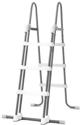 Intex 28075E Intex-36 Inch Ladder with Removable Steps Pool, 1 Size, Grey