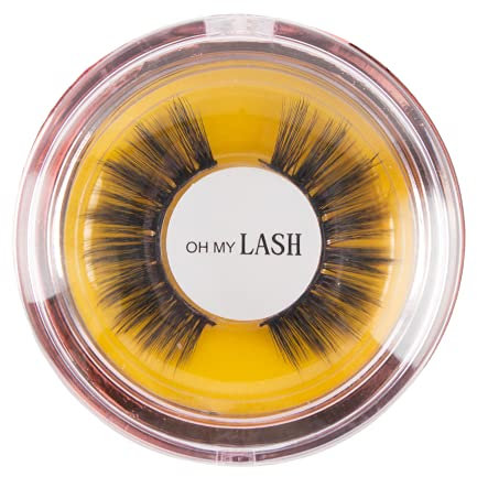 OH MY LASH Ciglia finte a strisce di visone finte nere in oro rosa riutilizzabili, individuali, codice ragazza