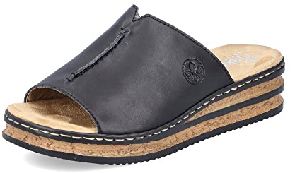 Rieker Mules pour femme 629M9, pantoufles pour femme, Noir 00., 41 EU Étroit