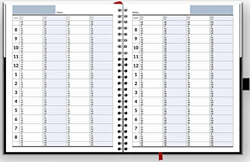 Undatierter Terminkalender mit 4 Spalten.