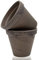B2S BACK2SEASON Tontöpfe 2 Stück mit Loch braun grau marmoriert rund Blumentopf Terrakotta D=17,3 cm 2er Set