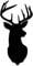 Autoaufkleber Hirsch Silhouette Sticker Jäger Kopf Kontur Rotwild Deer Head Reh in 6 Größen und 21 Farben