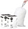 Simplelisa Code P Müllbeutel aus Kunststoff, robust, kompatibel mit Simplehuman Code P, 1,2 mm, Weiß, 50–60 Liter, 2 Packungen (100 Stück)