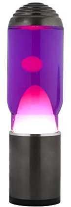 I-TOTAL - Lampe à Lave Magma & Glitter (liquide violet/cire blanche)