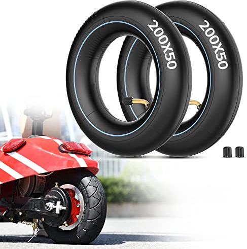 RUTU 200X50 Inner Tubes- Electric Scooter Tire Tube - Compatible with Razor E100, E150, E200, Power Core E100, Dune Buggy, ePunk, PowerRider 360, eSpark