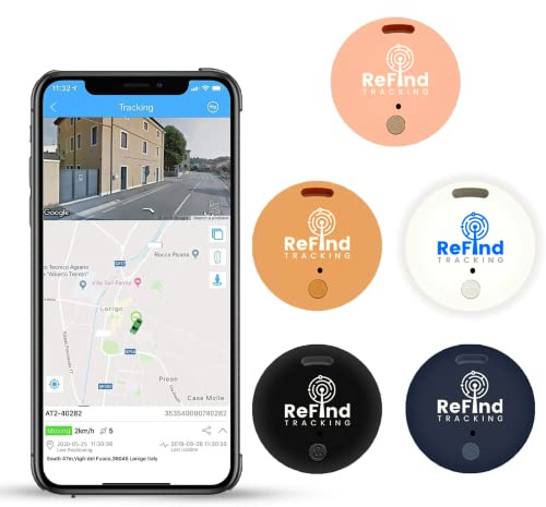 ReFind R2 Smart Tracker for Android and iPhone. Mini GPS Tag Bluetooth 5.0 Key Finder. Samsung AirTag Alternative for Keys, Pets, Wallets and Luggage (Orange)