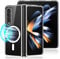 Yoedge Magnétique Coque pour Samsung Galaxy Z Fold3 5G 7,6, Transparente Coque Compatible avec MagSafe, Ultra Mince Silicone TPU + PC Housse de Protection Anti-Choc Bumper Etui pour Samsung Z Fold 3