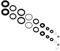 barenx 40 x Airbrush-O-Ringe langlebig AC084