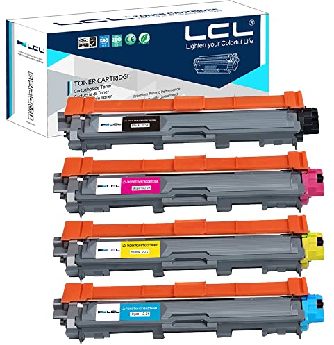LCL Kompatibel Tonerkartusche TN-241 TN-245 TN241 TN245 TN241BK TN245C TN245M TN245Y (1Schwarz 1 Cyan 1 Magenta 1 Gelb) Ersatz für Brother DCP-9015CDW DCP-9017CDW DCP-9020CDW DCP-9022CDW HL-3140CW