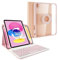 Lively Life New iPad 10th Generation Keyboard Case 10.9 2022, UK Layout, Magnetic Detachable Wireless Keyboard, Rotatable Slim Case with Pencil Holder for iPad 10th Gen - Pink
