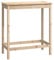 vidaXL Bartisch, Stehtisch mit Holzrahmen, Küchentisch Tisch Rechteckig, Bistrotisch Holztisch Partytisch Tresentisch, Massivholz Mango